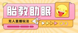 最新抖音快手蓝海无人直播胎教助眠玩法，轻松引爆直播间【教程+软件+素材】倾城领域-倾城领域