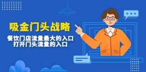 吸金门头战略，餐饮门店量流最的大入口，打开门头流量的入口倾城领域-倾城领域