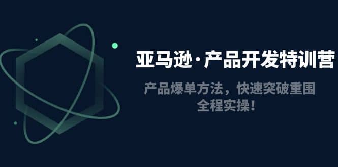 亚马逊·产品开发特训营：产品爆单方法，快速突破重围，全程实操倾城领域-倾城领域