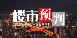 某公众号付费文章《2023楼市预判：新一轮大牛市会来吗？》倾城领域-倾城领域