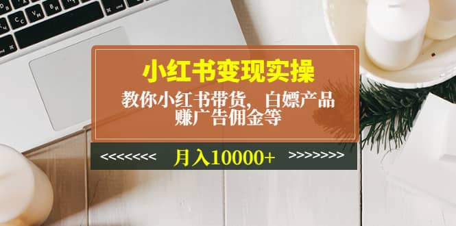 小红书变现实操：教你小红书带货，白嫖产品，赚广告佣金等倾城领域-倾城领域