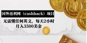 国外返利网（cashback）项目：无需懂任何英文，每天2小时，月入3500美元倾城领域-倾城领域