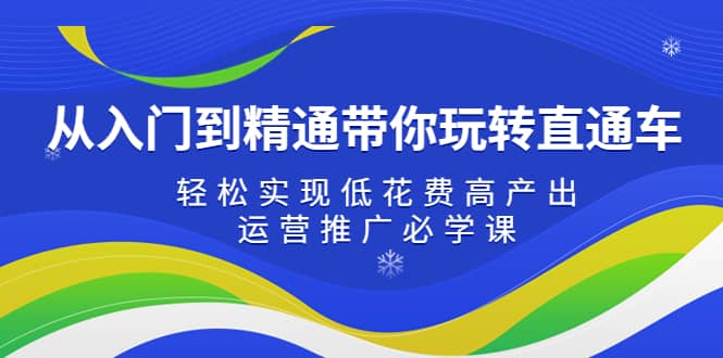 从入门到精通带你玩转直通车：轻松实现低花费高产出，35节运营推广必学课倾城领域-倾城领域