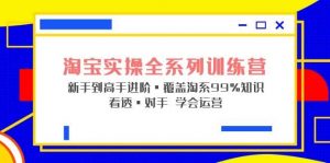 淘宝实操全系列训练营 新手到高手进阶·覆盖·99%知识 看透·对手 学会运营倾城领域-倾城领域