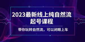 2023最新线上纯自然流起号课程，带你玩转自然流，可以闭眼上车倾城领域-倾城领域