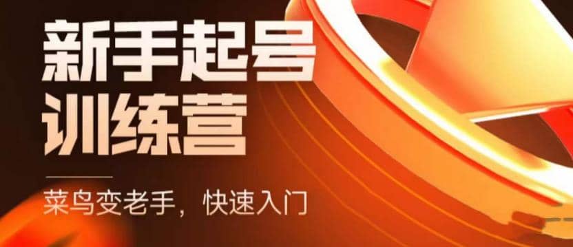 抖音电商-新手起号特训营，菜鸟变老手 快速入门 新手商家超全入门课程大全倾城领域-倾城领域