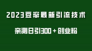 2023豆瓣引流最新玩法，实测日引流创业粉300＋（7节视频课）倾城领域-倾城领域