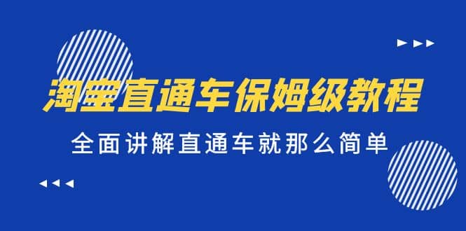 淘宝直通车保姆级教程，全面讲解直通车就那么简单倾城领域-倾城领域