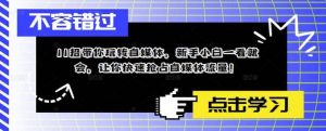 11招带你玩转自媒体，新手小白一看就会，让你快速抢占自媒体流量倾城领域-倾城领域