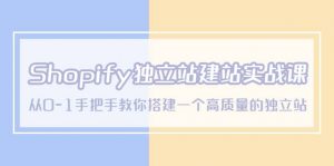 Shopify独立站/建站实战课，从0-1手把手教你搭建一个高质量的独立站倾城领域-倾城领域