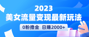 2023美女流量变现最新玩法倾城领域-倾城领域