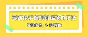 对外收费990的最新快手连怼搬运技术玩法，1:1过同框技术（4月10更新）倾城领域-倾城领域