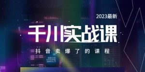 2023最新千川实操课，抖音卖爆了的课程（20节视频课）倾城领域-倾城领域
