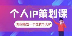 2023普通人都能起飞的个人IP策划课，如何策划一个优质个人IP倾城领域-倾城领域