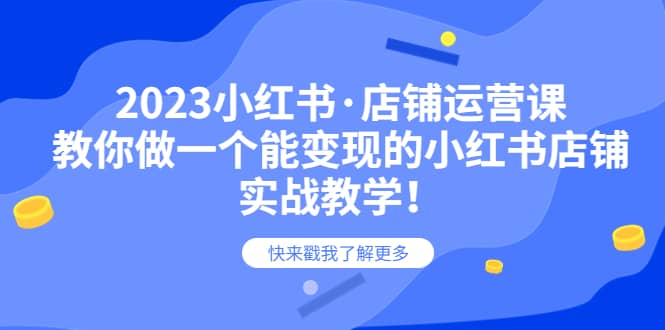 2023小红书·店铺运营课，教你做一个能变现的小红书店铺，20节-实战教学倾城领域-倾城领域