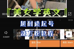 某公众号付费文章《“美女学英文”超耐造起号、涨万粉教程》亲测效果爆炸倾城领域-倾城领域