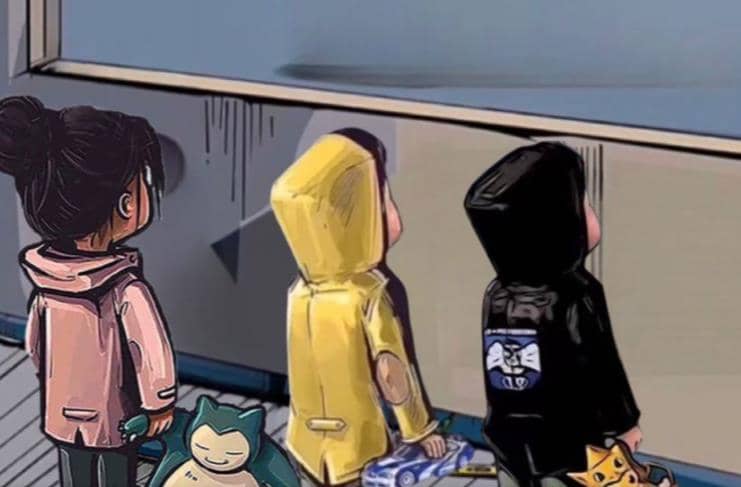 橱窗看车男孩汽车头像制作项目倾城领域-倾城领域