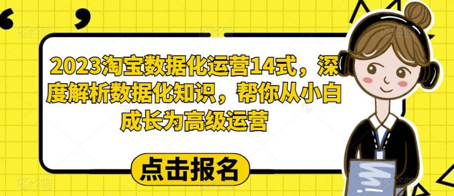 2023淘宝数据化-运营 14式，深度解析数据化知识，帮你从小白成长为高级运营倾城领域-倾城领域