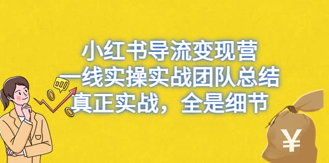 小红书导流变现营，一线实战团队总结，真正实战，全是细节，全平台适用倾城领域-倾城领域