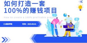 最新6月份《如何设计一套100%赚钱的项目系统》倾城领域-倾城领域