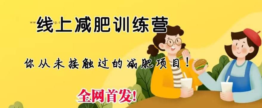 线上减肥训练营，足不出户，仅靠拉几个社群，发几条朋友圈，就可以月实现入五位【揭秘】倾城领域-倾城领域