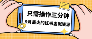 一单50-288，一天8单收益500＋小红书虚拟资源变现，视频课程＋实操课倾城领域-倾城领域