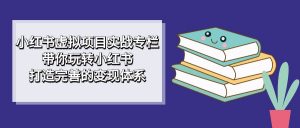 小红书虚拟项目实战专栏，带你玩转小红书，打造完善的变现体系倾城领域-倾城领域