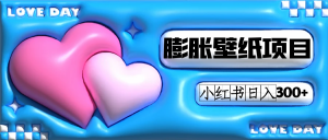 小红书膨胀壁纸项目玩法，女生最爱的壁纸，0门槛新手也可操作日入300+倾城领域-倾城领域