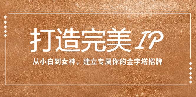 打造完美IP：从小白到女神，建立专属你的金字塔招牌（15节课）倾城领域-倾城领域