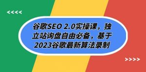 谷歌SEO 2.0实操课，独立站询盘自由必备，基于2023谷歌最新算法录制（94节倾城领域-倾城领域
