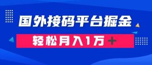 通过国外接码平台掘金卖账号： 单号成本1.3，利润10＋，轻松月入1万＋倾城领域-倾城领域