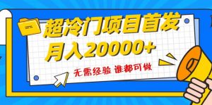 超级冷门项目，粤语动画赛道，十分钟一个原创视频，简单易上手 实测月入1w+倾城领域-倾城领域