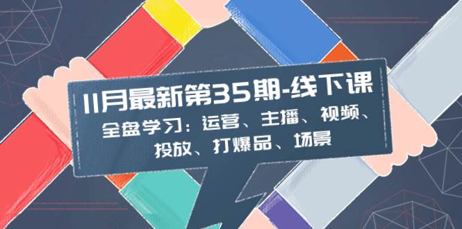 11月最新-35期-线下课:全盘学习:运营、主播、视频、投放、打爆品、场景倾城领域-倾城领域