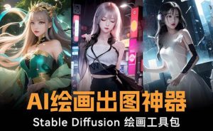 火爆全网Ai绘画神器 Stable Diffusion AI绘画软件包+120G模型+教程倾城领域-倾城领域
