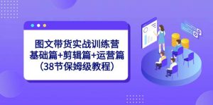 图文带货实战训练营：基础篇+剪辑篇+运营篇（38节保姆级教程）倾城领域-倾城领域