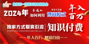 2024年普通人如何利用博商模式做翻身项目年入百万，财富自由倾城领域-倾城领域