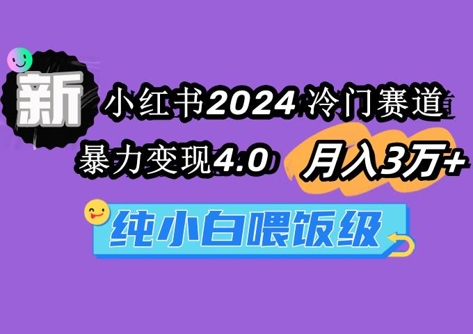 小红书2024冷门赛道 月入3万+ 暴力变现4.0 纯小白喂饭级倾城领域-倾城领域