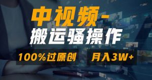 无脑双重去重原创视频，100%中视频+视频号分成计划，一键多平台发布小白也能月入3W倾城领域-倾城领域