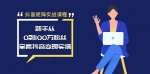 抖音矩阵实战课程：新手从0到100万粉丝，全套抖音变现实操倾城领域-倾城领域