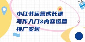 小红书运营成长课，写作入门内容运营接广变现【文档课】倾城领域-倾城领域