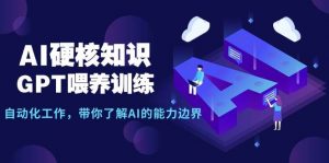 AI硬核知识-GPT喂养训练，自动化工作，带你了解AI的能力边界（10节课）倾城领域-倾城领域