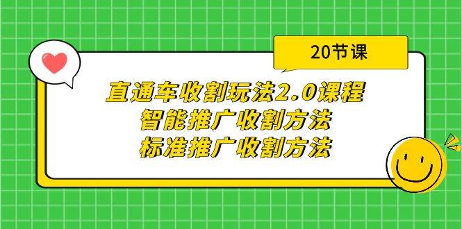 直通车收割玩法2.0课程：智能推广收割方法+标准推广收割方法（20节课）倾城领域-倾城领域