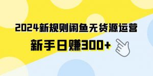 2024新规则闲鱼无货源运营新手日赚300+倾城领域-倾城领域