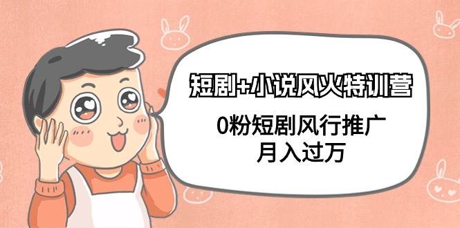 短剧+小说风火特训营，0粉短剧风行推广，月入过万（102节课）倾城领域-倾城领域