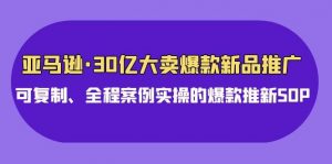 亚马逊30亿·大卖爆款新品推广，可复制、全程案例实操的爆款推新SOP倾城领域-倾城领域