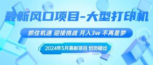 2024年5月最新风口项目，抓住机遇，迎接挑战，月入3w+，不再是梦倾城领域-倾城领域
