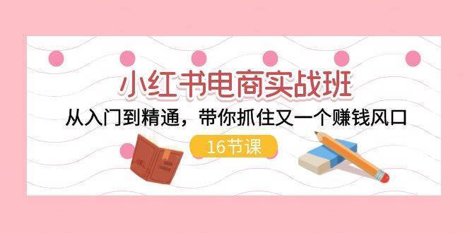 小红书电商实战班，从入门到精通，带你抓住又一个赚钱风口（16节）倾城领域-倾城领域
