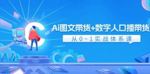 Ai 图文带货+数字人口播带货，从0~1实战体系课（43节）倾城领域-倾城领域