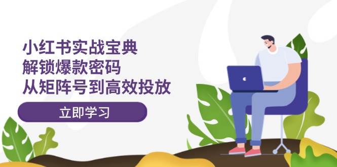 小红书实战宝典：解锁爆款密码，从矩阵号到高效投放倾城领域-倾城领域