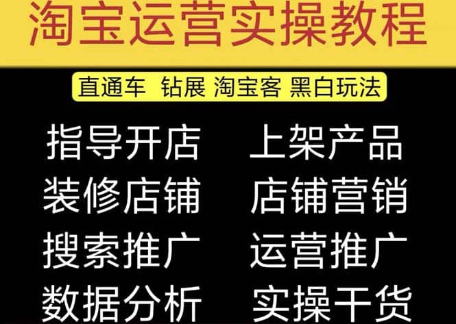 2023淘宝开店教程0基础到高级全套视频网店电商运营培训教学课程（2月更新）倾城领域-倾城领域